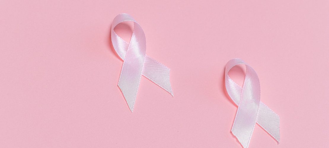 pink ribbons on pink surface
