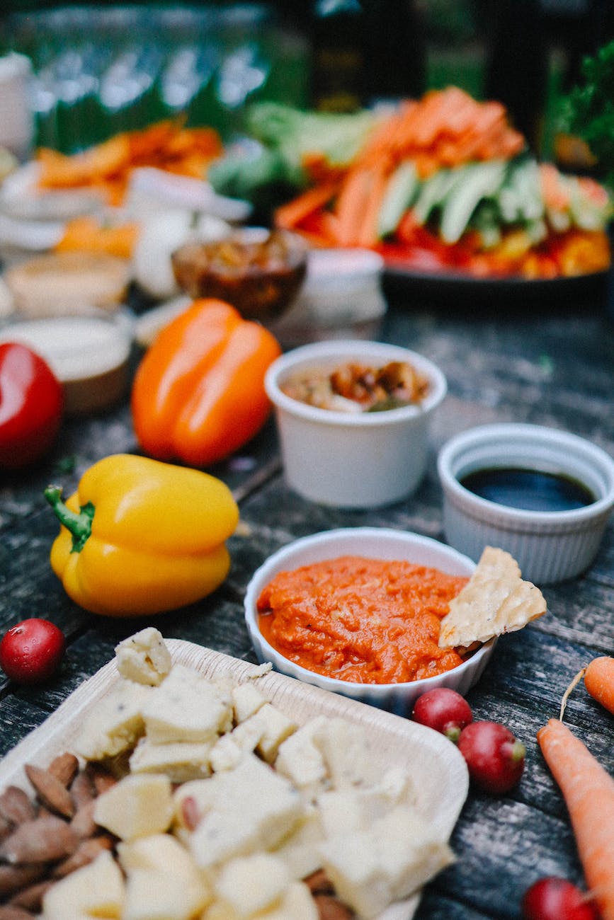 fresh delicious snacks