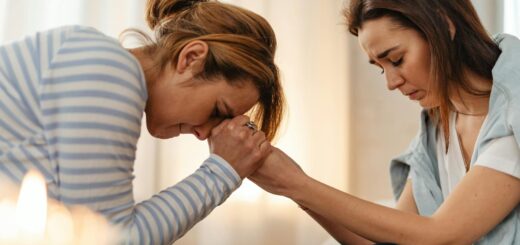 mother and daughter holding hands